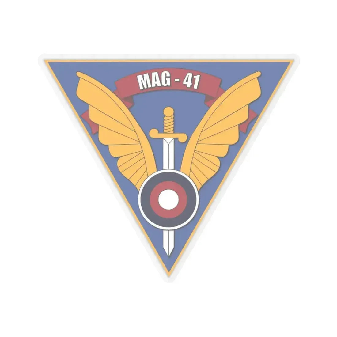Marine Aircraft Group 41 (USMC) STICKER Vinyl Kiss-Cut Decal 3 Inch Transparent - The Sticker Space
