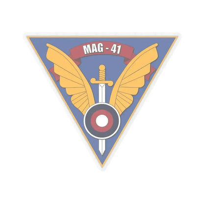 Marine Aircraft Group 41 (USMC) STICKER Vinyl Kiss-Cut Decal 3 Inch Transparent - The Sticker Space