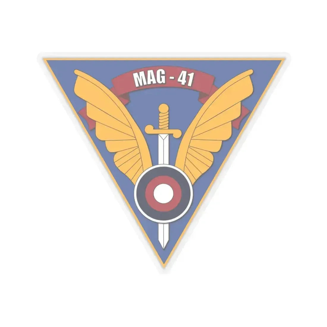Marine Aircraft Group 41 (USMC) STICKER Vinyl Kiss-Cut Decal 4 Inch Transparent - The Sticker Space