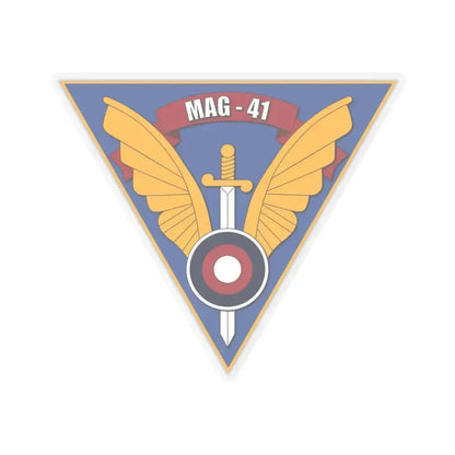 Marine Aircraft Group 41 (USMC) STICKER Vinyl Kiss-Cut Decal 4 Inch Transparent - The Sticker Space