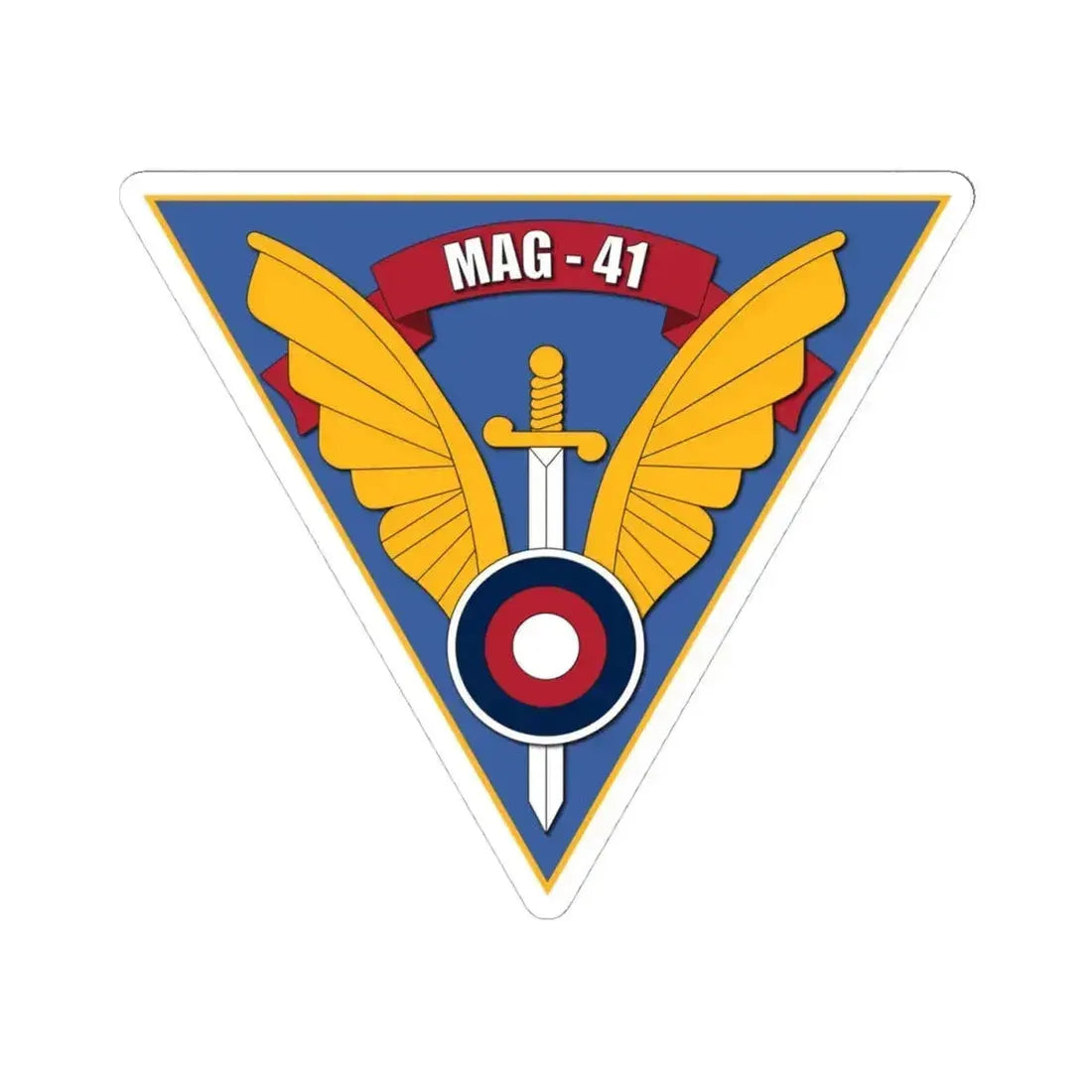 Marine Aircraft Group 41 (USMC) STICKER Vinyl Kiss-Cut Decal 4 Inch White - The Sticker Space