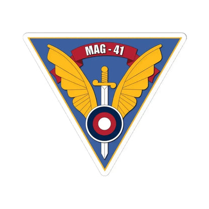 Marine Aircraft Group 41 (USMC) STICKER Vinyl Kiss-Cut Decal 4 Inch White - The Sticker Space