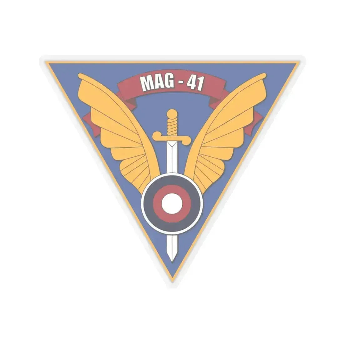 Marine Aircraft Group 41 (USMC) STICKER Vinyl Kiss-Cut Decal 6 Inch Transparent - The Sticker Space