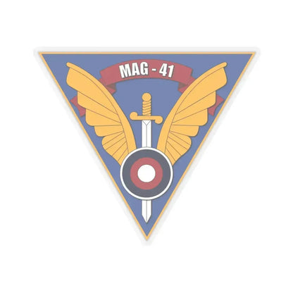Marine Aircraft Group 41 (USMC) STICKER Vinyl Kiss-Cut Decal 6 Inch Transparent - The Sticker Space
