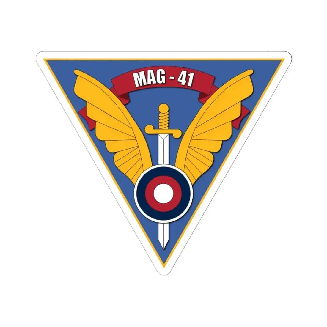 Marine Aircraft Group 41 (USMC) STICKER Vinyl Kiss-Cut Decal 6 Inch White - The Sticker Space