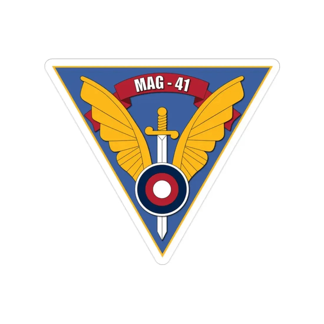 Marine Aircraft Group 41 (USMC) Transparent STICKER Die-Cut Vinyl Decal 2 Inch - The Sticker Space