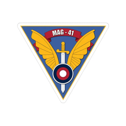 Marine Aircraft Group 41 (USMC) Transparent STICKER Die-Cut Vinyl Decal 2 Inch - The Sticker Space