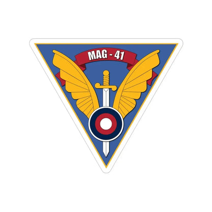 Marine Aircraft Group 41 (USMC) Transparent STICKER Die-Cut Vinyl Decal 5 Inch - The Sticker Space