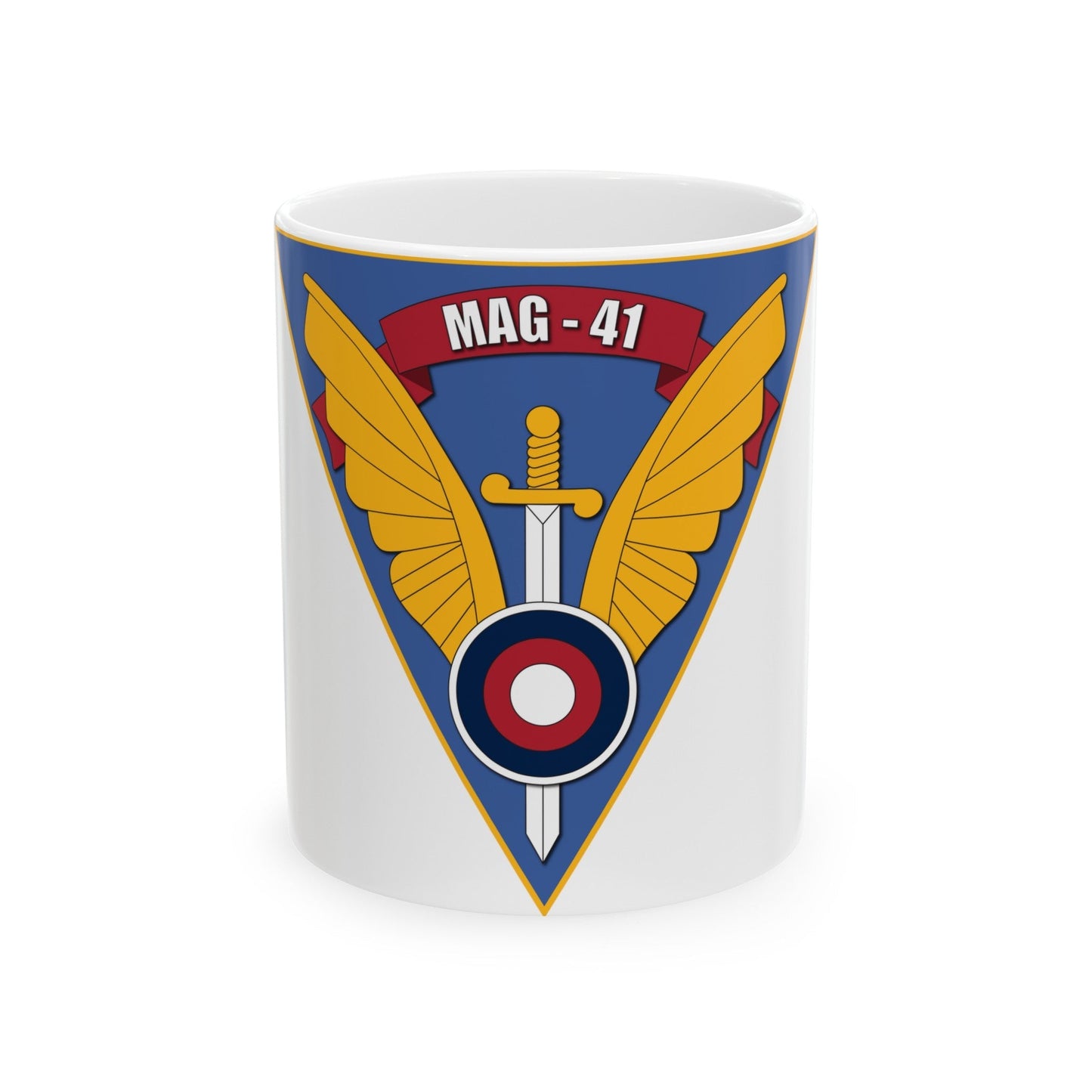 Marine Aircraft Group 41 (USMC) White Coffee Mug-11oz-The Sticker Space