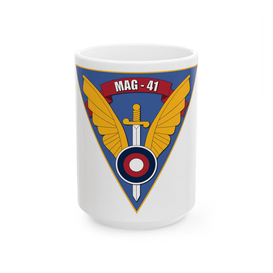 Marine Aircraft Group 41 (USMC) White Coffee Mug-15oz-The Sticker Space