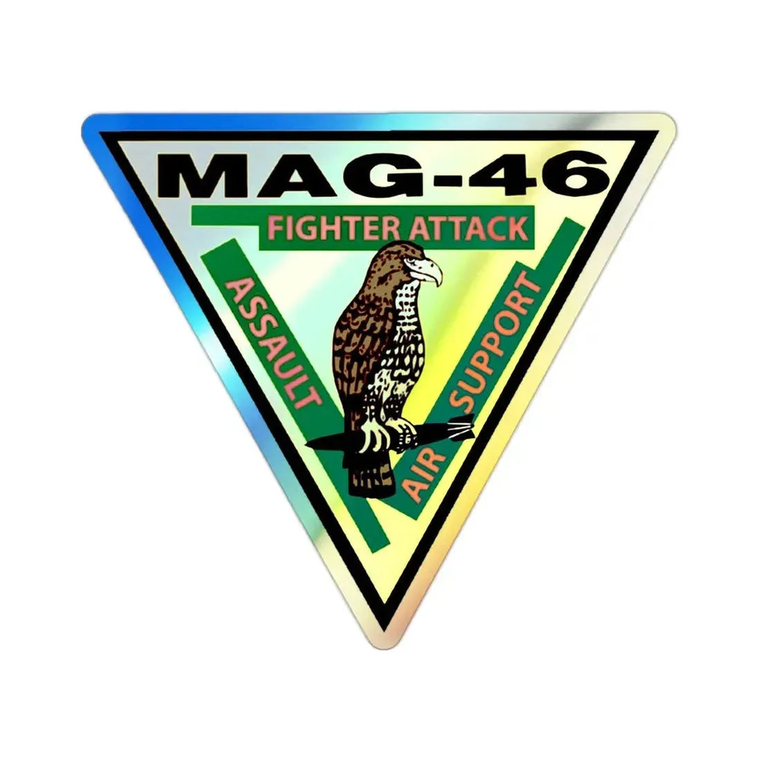 Marine Aircraft Group 46 (USMC) Holographic STICKER Die-Cut Vinyl Decal - The Sticker Space