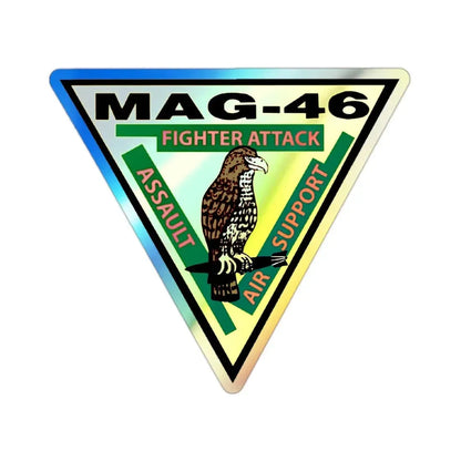 Marine Aircraft Group 46 (USMC) Holographic STICKER Die-Cut Vinyl Decal - The Sticker Space
