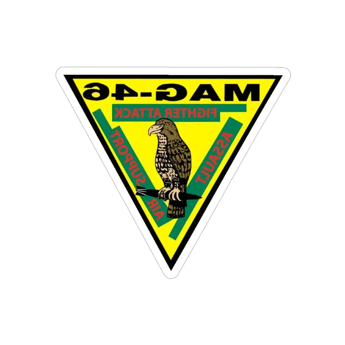 Marine Aircraft Group 46 (USMC) REVERSE PRINT Transparent Die-Cut STICKER - The Sticker Space