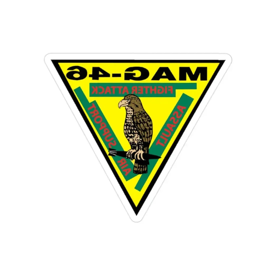 Marine Aircraft Group 46 (USMC) REVERSE PRINT Transparent Die-Cut STICKER - The Sticker Space