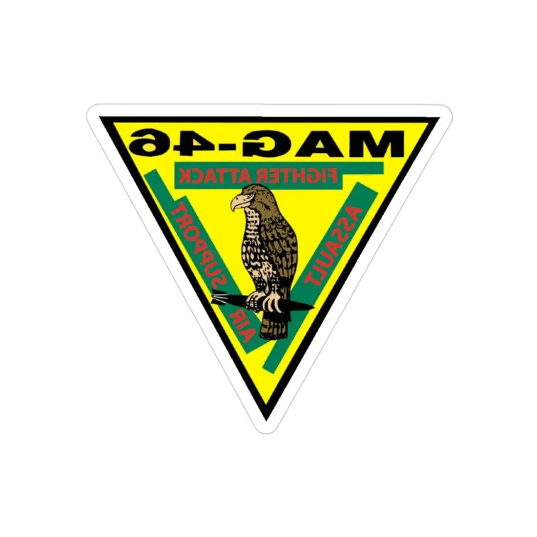 Marine Aircraft Group 46 (USMC) REVERSE PRINT Transparent Die-Cut STICKER - The Sticker Space