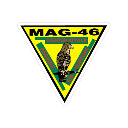 Marine Aircraft Group 46 (USMC) Transparent STICKER Die-Cut Vinyl Decal 2 Inch - The Sticker Space
