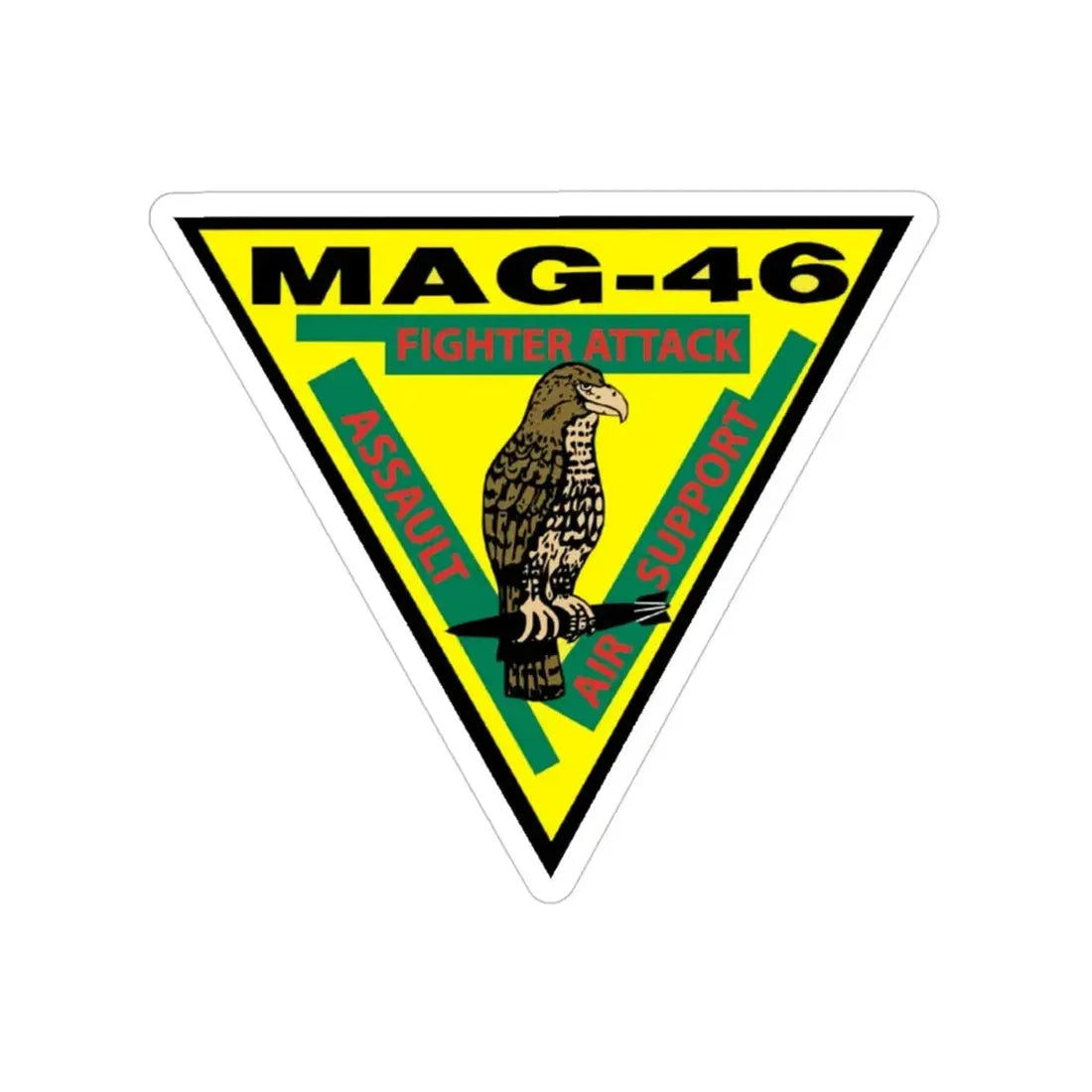 Marine Aircraft Group 46 (USMC) Transparent STICKER Die-Cut Vinyl Decal 4 Inch - The Sticker Space