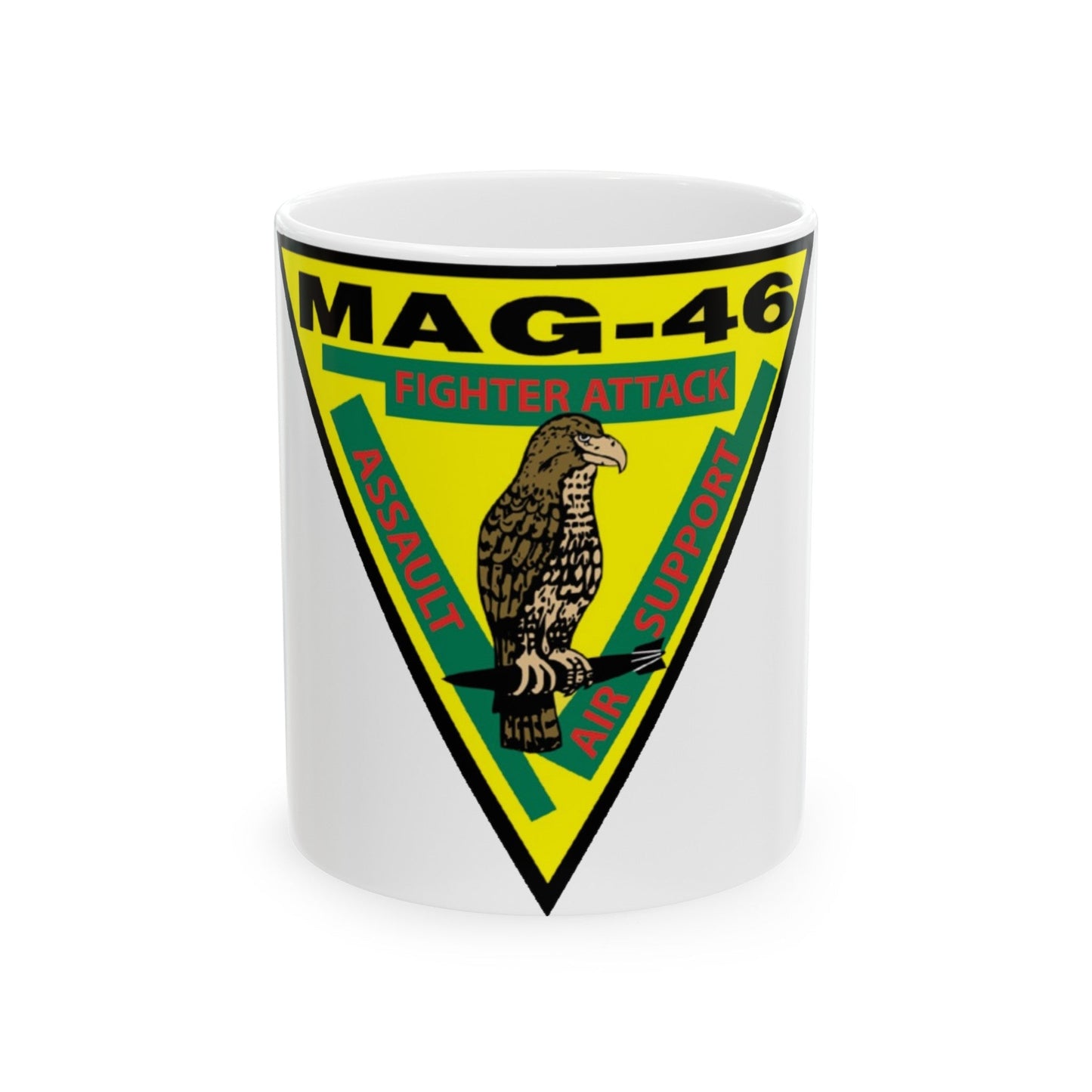 Marine Aircraft Group 46 (USMC) White Coffee Mug-11oz-The Sticker Space