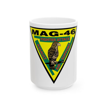 Marine Aircraft Group 46 (USMC) White Coffee Mug-15oz-The Sticker Space