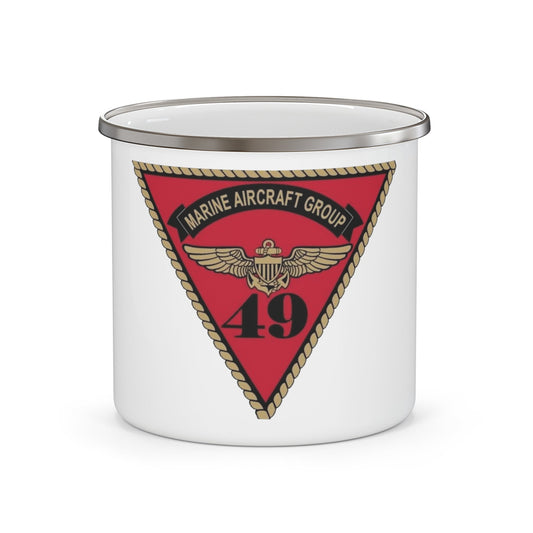 Marine Aircraft Group 49 (USMC) Enamel Mug-12oz-The Sticker Space