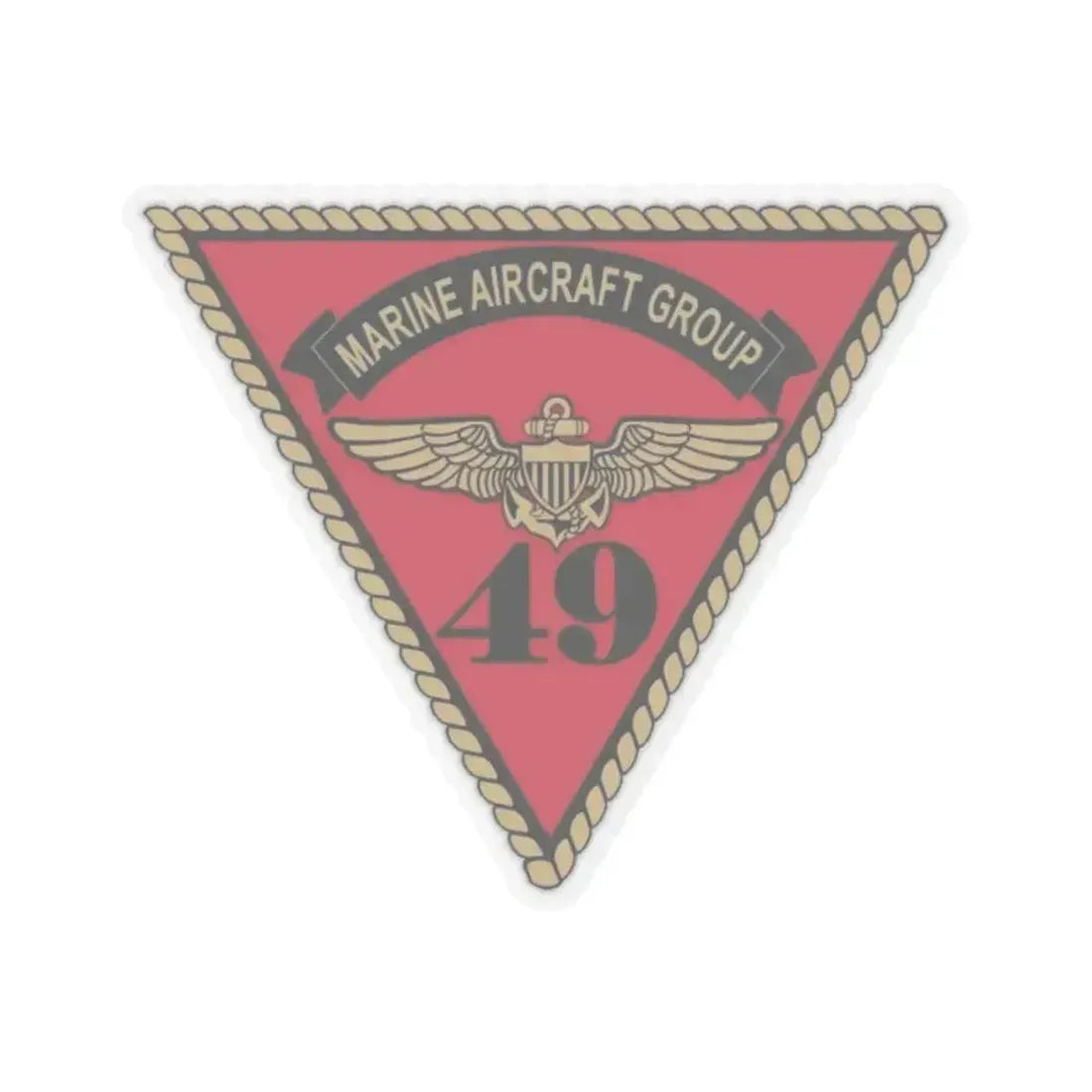 Marine Aircraft Group 49 (USMC) STICKER Vinyl Kiss-Cut Decal 2 Inch Transparent - The Sticker Space