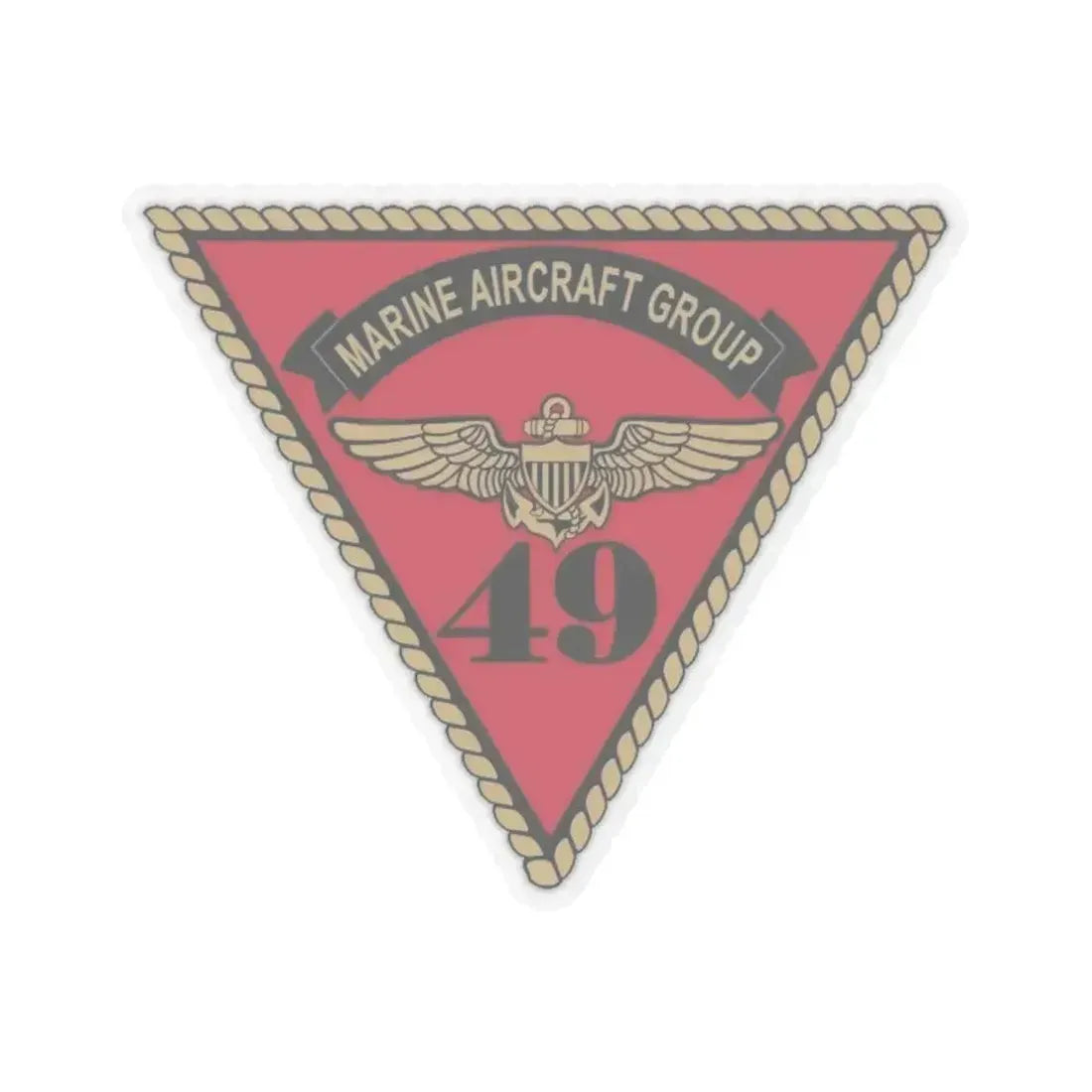 Marine Aircraft Group 49 (USMC) STICKER Vinyl Kiss-Cut Decal 6 Inch Transparent - The Sticker Space