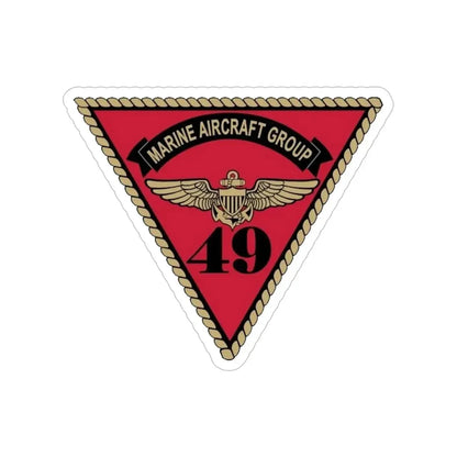 Marine Aircraft Group 49 (USMC) Transparent STICKER Die-Cut Vinyl Decal - The Sticker Space