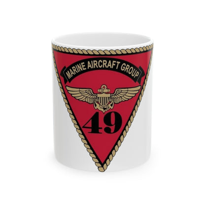 Marine Aircraft Group 49 (USMC) White Coffee Mug-11oz-The Sticker Space