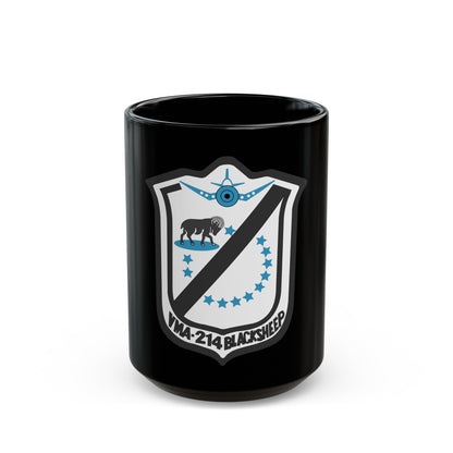 Marine Attack Squadron 214 VMA 214 (USMC) Black Coffee Mug-15oz-The Sticker Space