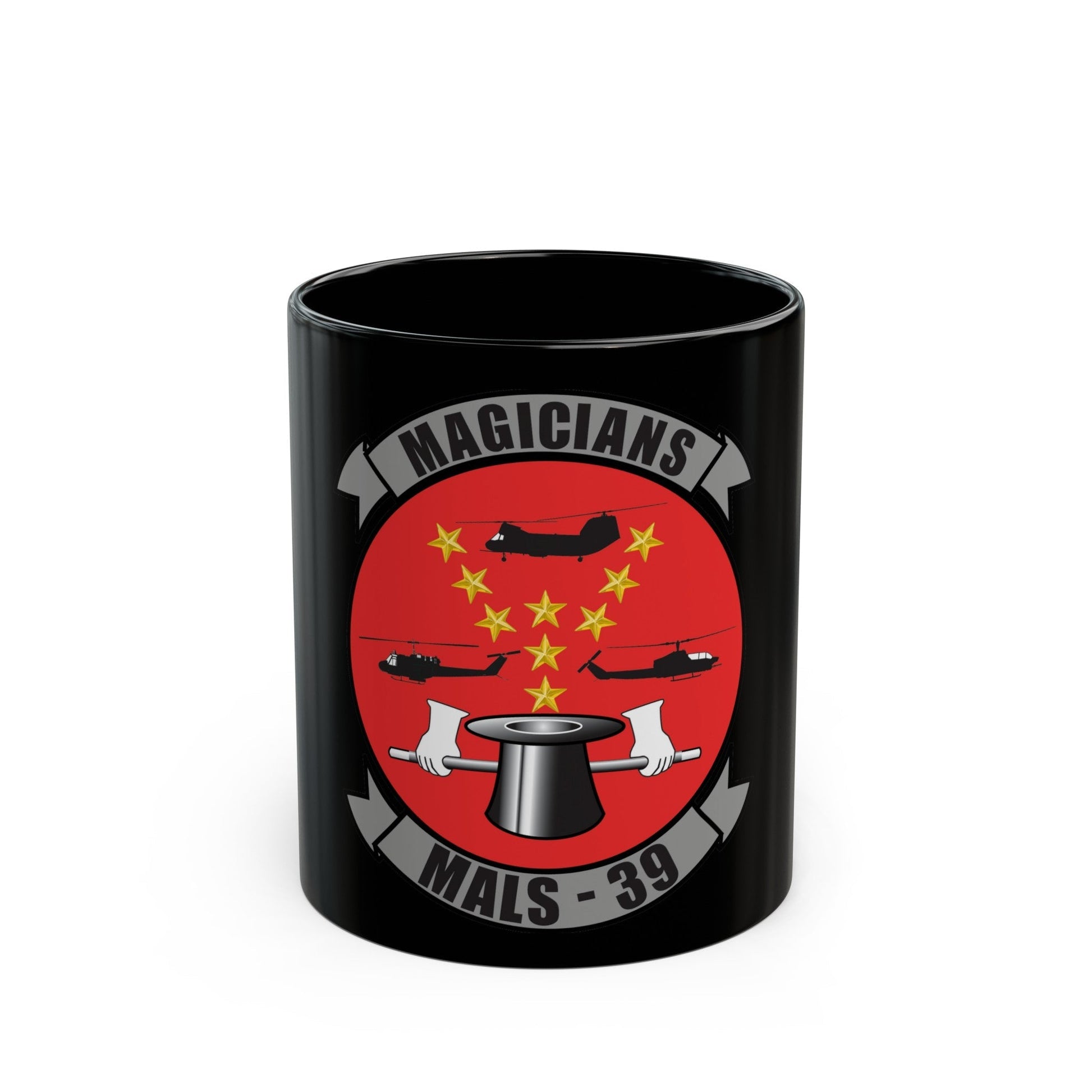 Marine Aviation Logistics Squadron 39 (USMC) Black Coffee Mug-11oz-The Sticker Space