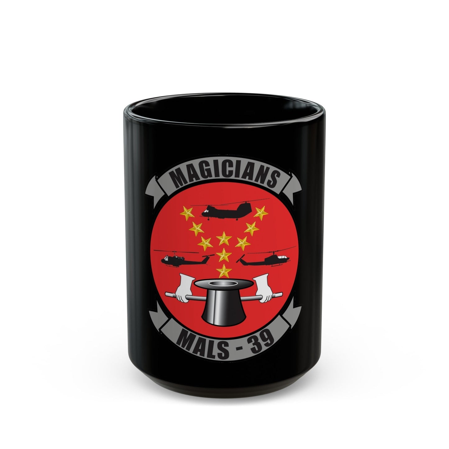 Marine Aviation Logistics Squadron 39 (USMC) Black Coffee Mug-15oz-The Sticker Space