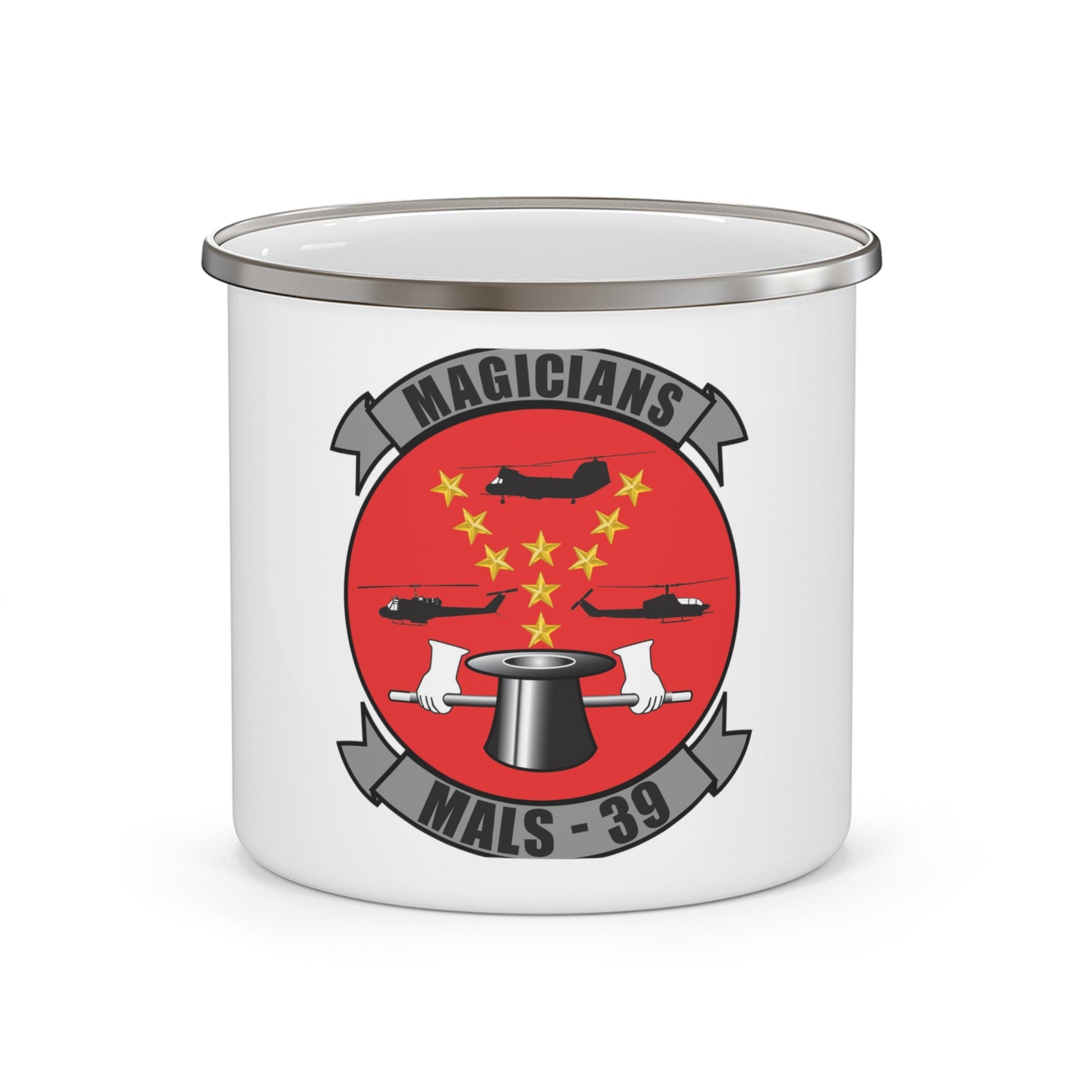 Marine Aviation Logistics Squadron 39 (USMC) Enamel Mug-12oz-The Sticker Space