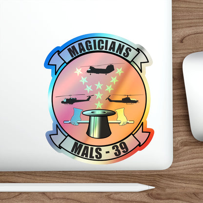 Marine Aviation Logistics Squadron 39 (USMC) Holographic STICKER Die-Cut Vinyl Decal-The Sticker Space