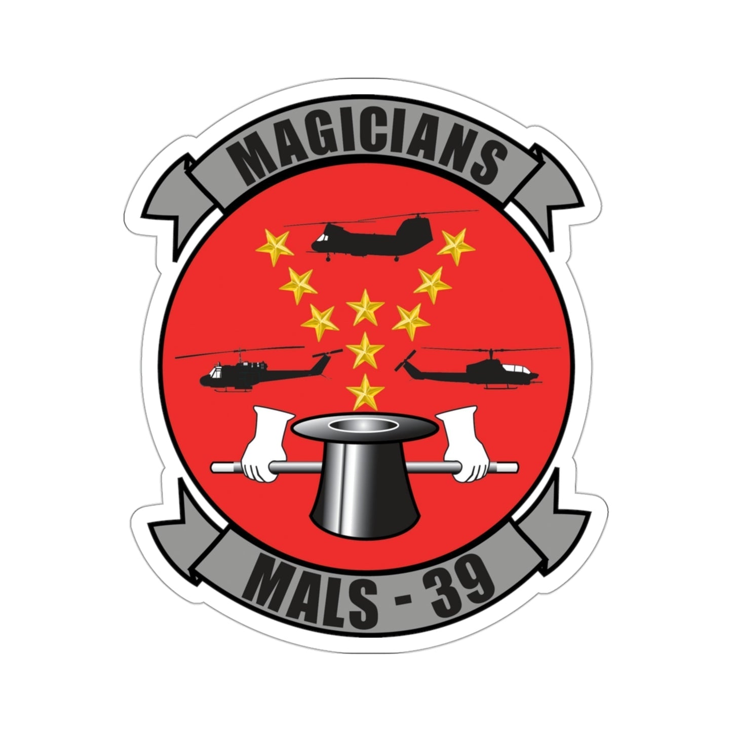 Marine Aviation Logistics Squadron 39 (USMC) STICKER Vinyl Die-Cut Decal-3 Inch-The Sticker Space