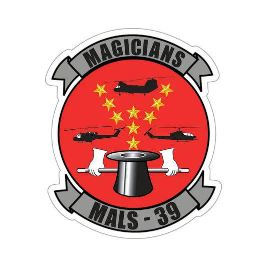 Marine Aviation Logistics Squadron 39 (USMC) STICKER Vinyl Die-Cut Decal 6 Inch - The Sticker Space