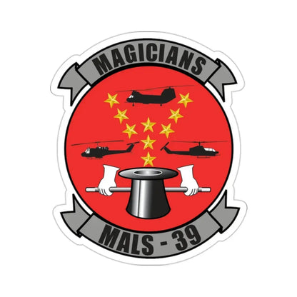 Marine Aviation Logistics Squadron 39 (USMC) STICKER Vinyl Die-Cut Decal - The Sticker Space