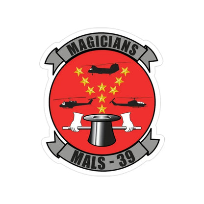 Marine Aviation Logistics Squadron 39 (USMC) Transparent STICKER Die-Cut Vinyl Decal 2 Inch - The Sticker Space