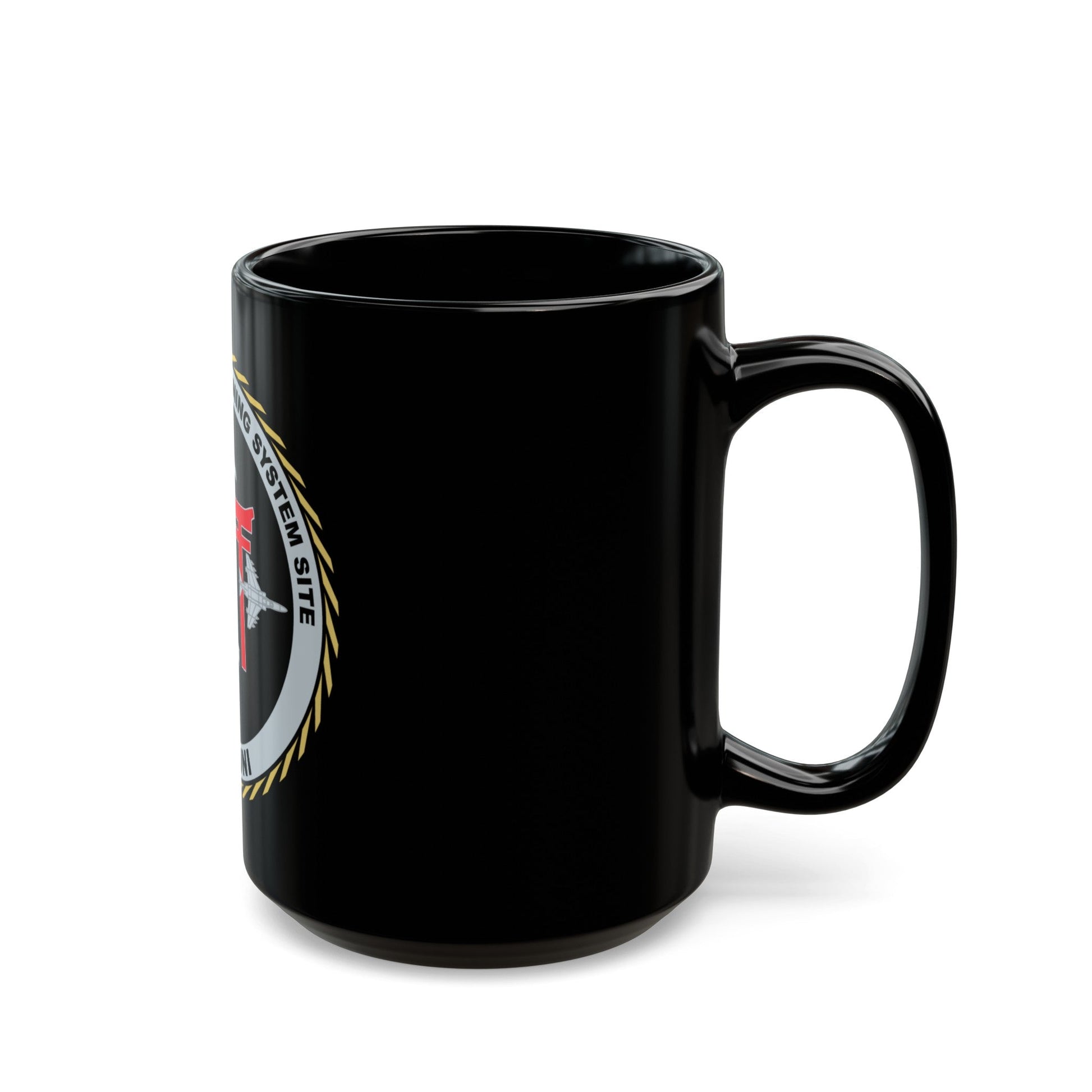 Marine Aviation Training System Site Iwakuni (USMC) Black Coffee Mug-The Sticker Space