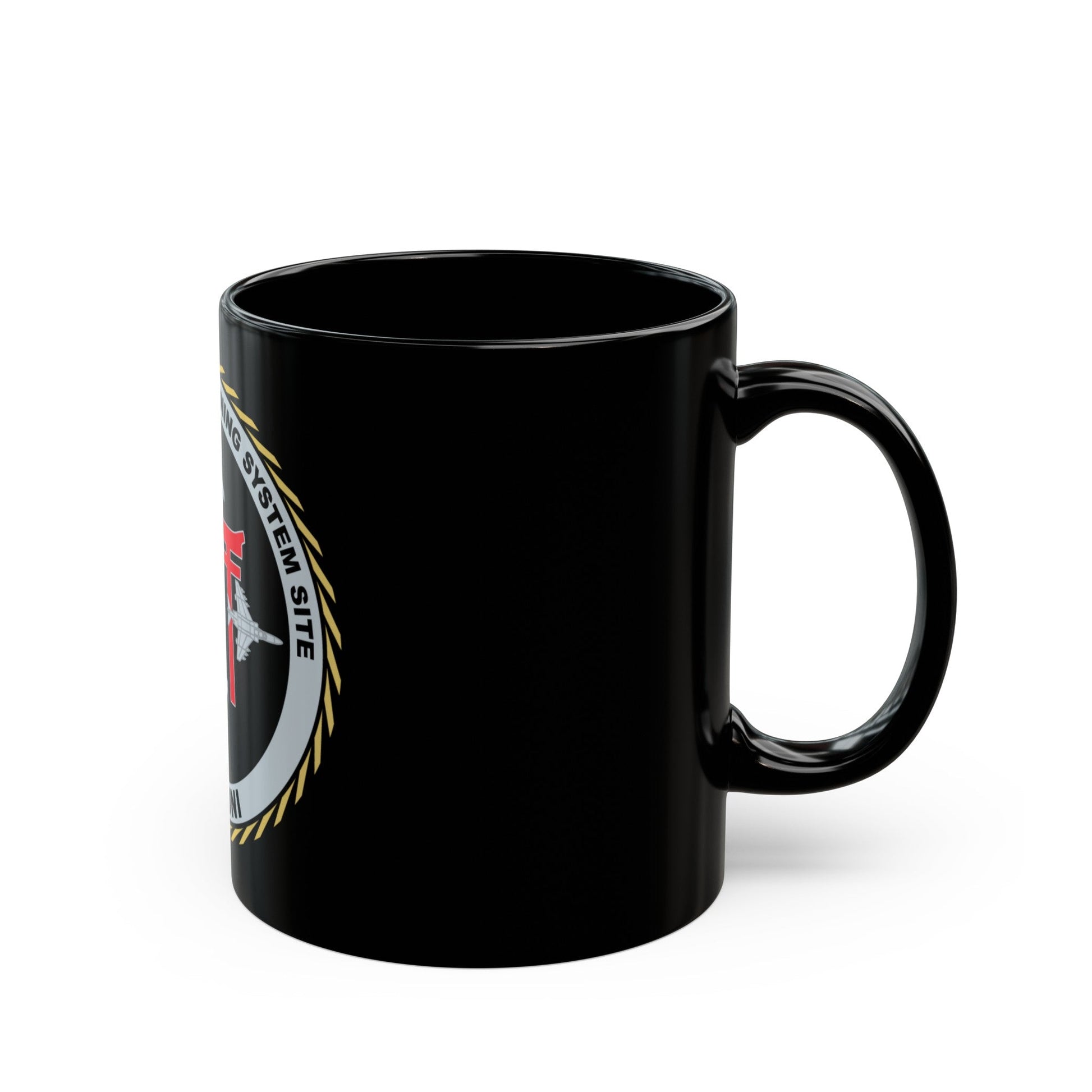 Marine Aviation Training System Site Iwakuni (USMC) Black Coffee Mug-The Sticker Space