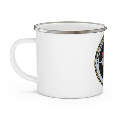 Marine Aviation Training System Site Iwakuni (USMC) Enamel Mug-12oz-The Sticker Space