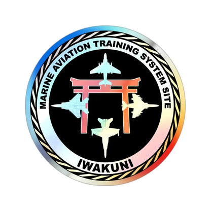 Marine Aviation Training System Site Iwakuni (USMC) Holographic STICKER Die-Cut Vinyl Decal - The Sticker Space