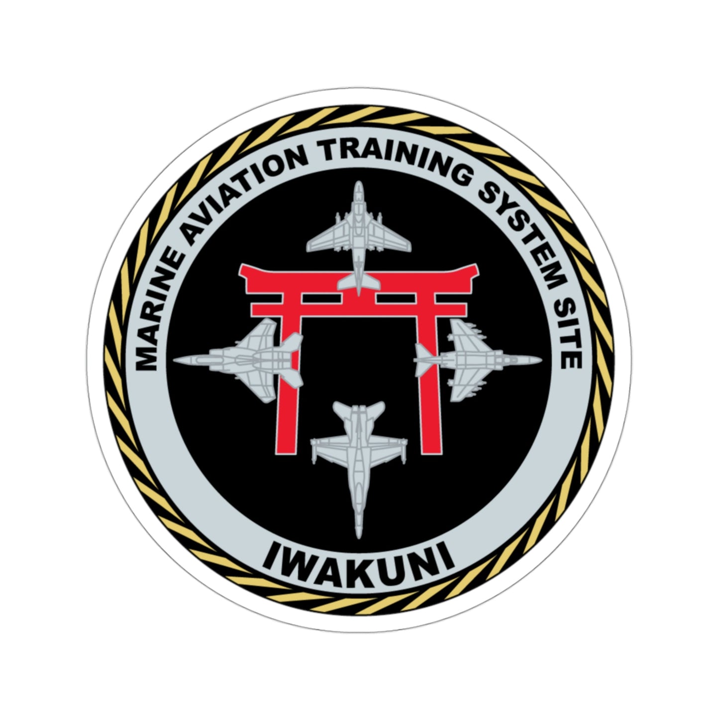 Marine Aviation Training System Site Iwakuni (USMC) STICKER Vinyl Die-Cut Decal-3 Inch-The Sticker Space