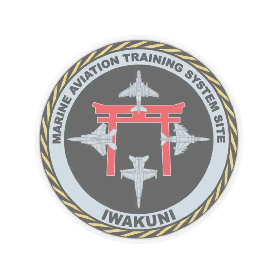 Marine Aviation Training System Site Iwakuni (USMC) STICKER Vinyl Kiss-Cut Decal 2 Inch Transparent - The Sticker Space
