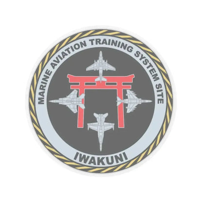 Marine Aviation Training System Site Iwakuni (USMC) STICKER Vinyl Kiss-Cut Decal 4 Inch Transparent - The Sticker Space