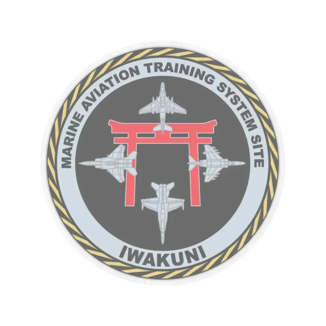Marine Aviation Training System Site Iwakuni (USMC) STICKER Vinyl Kiss-Cut Decal 6 Inch Transparent - The Sticker Space