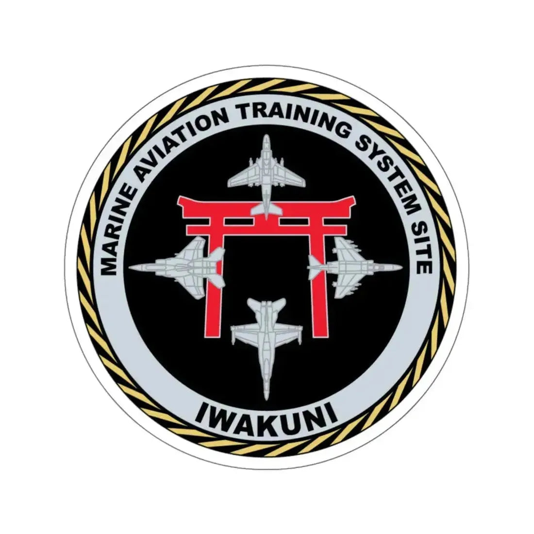 Marine Aviation Training System Site Iwakuni (USMC) STICKER Vinyl Kiss-Cut Decal 6 Inch White - The Sticker Space