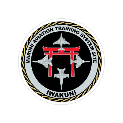 Marine Aviation Training System Site Iwakuni (USMC) Transparent STICKER Die-Cut Vinyl Decal 2 Inch - The Sticker Space