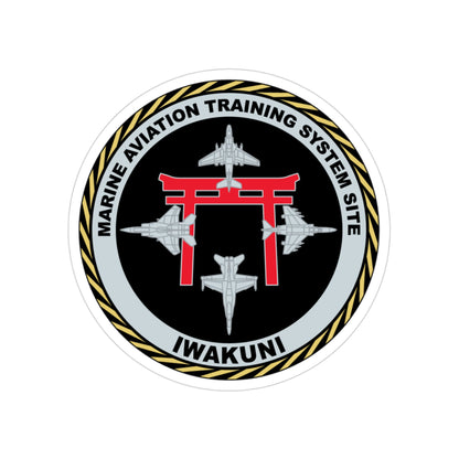 Marine Aviation Training System Site Iwakuni (USMC) Transparent STICKER Die-Cut Vinyl Decal-3 Inch-The Sticker Space