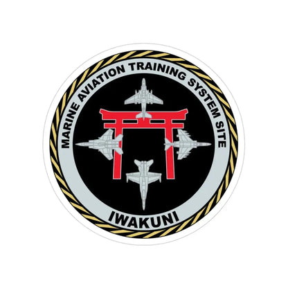 Marine Aviation Training System Site Iwakuni (USMC) Transparent STICKER Die-Cut Vinyl Decal 3 Inch - The Sticker Space