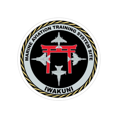 Marine Aviation Training System Site Iwakuni (USMC) Transparent STICKER Die-Cut Vinyl Decal 4 Inch - The Sticker Space